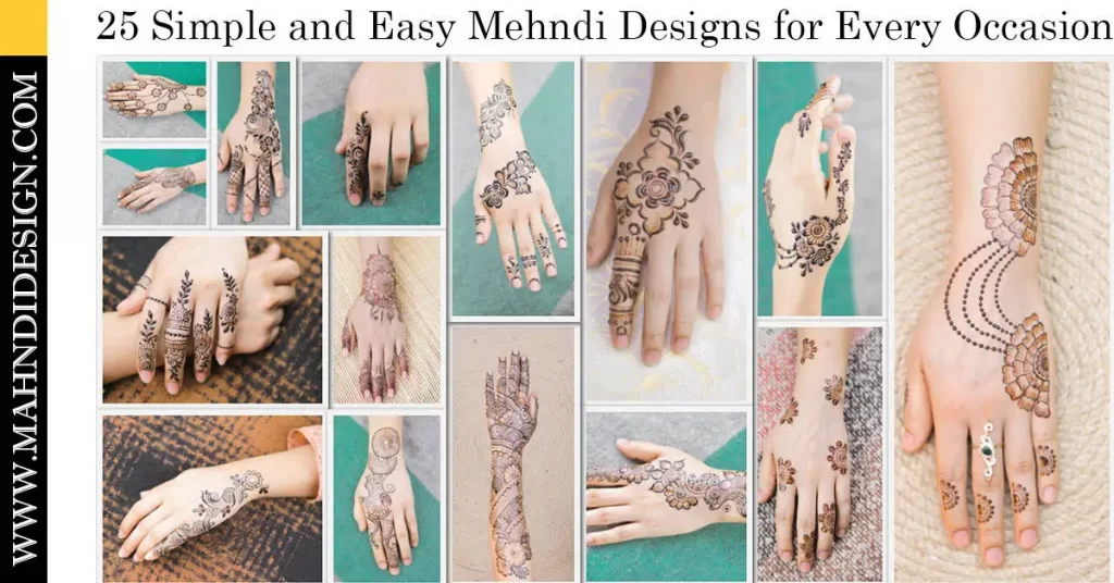 Simple Mehndi Designs For Hands For Beginners, Simple Moder…