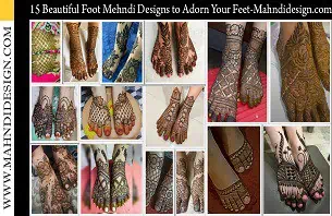 Beautiful Foot Mehndi Design