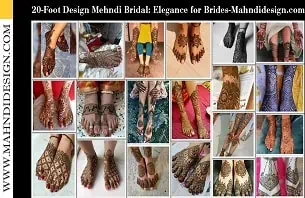 Foot Design Mehndi Bridal