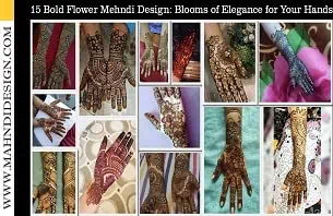 Bold Flower Mehndi Design