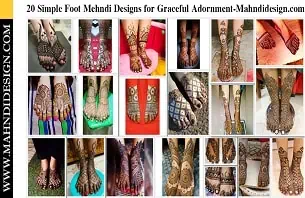 Foot Mehndi Design Simple