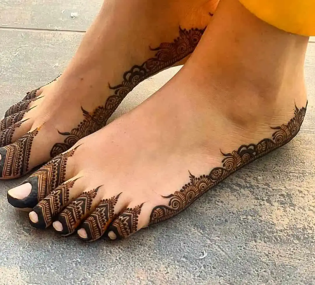 A Few Simple And Easy To Put Mehndi Designs For Your Foot - MEHNDI DESIGN-kimdongho.edu.vn