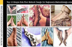 Side Foot Mehndi Design