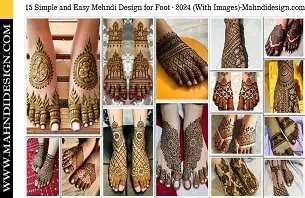 Simple and Easy Mehndi Design for Foot